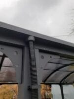 ARCADIA 1, Carport din aluminiu, gri antracit, acoperis curb cu policarbonat Anti-UV, 485x302x250 cm, CAR3048ALRP - imagine 15