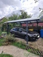 ARCADIA 1, Carport din aluminiu, gri antracit, acoperis curb cu policarbonat Anti-UV, 485x302x250 cm, CAR3048ALRP - imagine 20