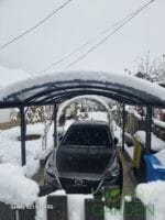 ARCADIA 1, Carport din aluminiu, gri antracit, acoperis curb cu policarbonat Anti-UV, 485x302x250 cm, CAR3048ALRP - imagine 23