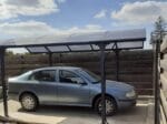 ARCADIA 1, Carport din aluminiu, gri antracit, acoperis curb cu policarbonat Anti-UV, 485x302x250 cm, CAR3048ALRP - imagine 12