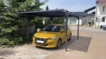 PLATON, Carport din aluminiu, gri antracit, acoperis plat, inclinat, cu policarbonat Anti-UV, 500x294x232 cm, CAR3050ALTP - imagine 16