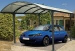 ARCADIA 1, Carport din aluminiu, gri antracit, acoperis curb cu policarbonat Anti-UV, 485x302x250 cm, CAR3048ALRP - imagine 5