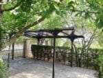 PLATON, Carport din aluminiu, gri antracit, acoperis plat, inclinat, cu policarbonat Anti-UV, 500x294x232 cm, CAR3050ALTP - imagine 10