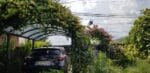 ARCADIA 1, Carport din aluminiu, gri antracit, acoperis curb cu policarbonat Anti-UV, 485x302x250 cm, CAR3048ALRP - imagine 18