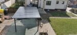 PLATON, Carport din aluminiu, gri antracit, acoperis plat, inclinat, cu policarbonat Anti-UV, 500x294x232 cm, CAR3050ALTP - imagine 12