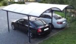 ARCADIA 2, Carport dublu cu structura din aluminiu si acoperiș curbat din policarbonat anti-UV, 485x600x250cm - CAR6048ALRP - imagine 7