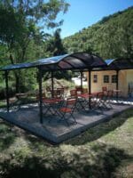 ARCADIA 2, Carport dublu cu structura din aluminiu si acoperiș curbat din policarbonat anti-UV, 485x600x250cm - CAR6048ALRP - imagine 5