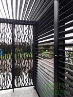Paravan cu lamele mobile din aluminiu pentru latura de 3m, compatibil cu pergolele bioclimatice PER2430BI si PER3630BI - imagine 7