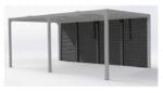 Paravan cu lamele mobile din aluminiu pentru latura de 3.6m, compatibil cu pergolele bioclimatice PER3630BI si PER3660BI - imagine 2