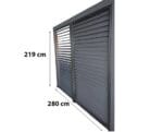Paravan cu lamele mobile din aluminiu pentru latura de 3m, compatibil cu pergolele bioclimatice PER2430BI si PER3630BI