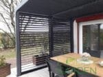 Paravan cu lamele mobile din aluminiu pentru latura de 3m, compatibil cu pergolele bioclimatice PER2430BI si PER3630BI - imagine 4