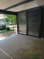 Paravan cu lamele mobile din aluminiu pentru latura de 3.6m, compatibil cu pergolele bioclimatice PER3630BI si PER3660BI - imagine 6