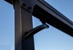 SELENE - Pergola pentru terasa din aluminiu vopsit electrostatic, gri antracit, cu acoperis din policarbonat tratat anti-UV, detasabil manual prin culisare  (400x301x284cm) - imagine 11