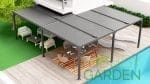 Pergola Bioclimatica SAGRADA, cu lamele orientabile, Aluminiu, Gri antracit, format in " L ", suprafata 33 m². - imagine 7