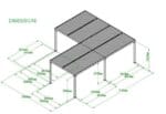 Pergola Bioclimatica SAGRADA, cu lamele orientabile, Aluminiu, Gri antracit, format in " L ", suprafata 33 m². - imagine 5