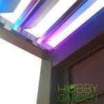 Pergola Bioclimatica Premium - ARTEMIS, Aluminiu, Gri antracit, actionare electrica cu telecomanda, iluminare cu LED (RGBW),  400x300x250cm, 12m² - imagine 14