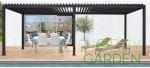 Pergola Bioclimatica Premium - APOLLO, Aluminiu, Gri antracit, actionare electrica cu telecomanda, iluminare cu LED (RGBW),  600x300x250 cm, 18 m² - imagine 10