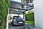 Pergola Bioclimatica Premium - APOLLO, Aluminiu, Gri antracit, actionare electrica cu telecomanda, iluminare cu LED (RGBW),  600x300x250 cm, 18 m² - imagine 7