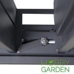 Pergola Bioclimatica Premium - ARTEMIS, Aluminiu, Gri antracit, actionare electrica cu telecomanda, iluminare cu LED (RGBW),  400x300x250cm, 12m² - imagine 11